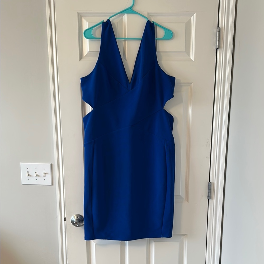 Blue Cutout Express Dress - XL NWT
